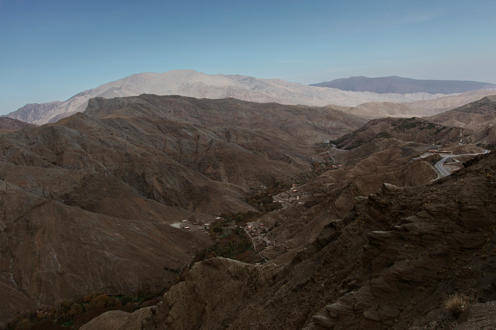 a view of the mountains from a high point of view
