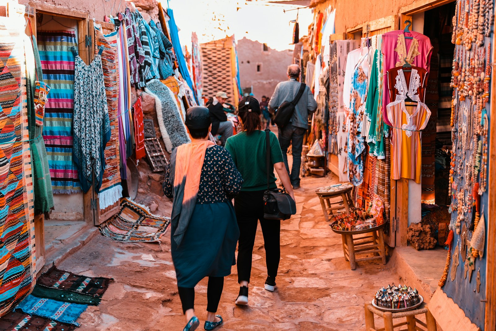 people walking on market during daytime